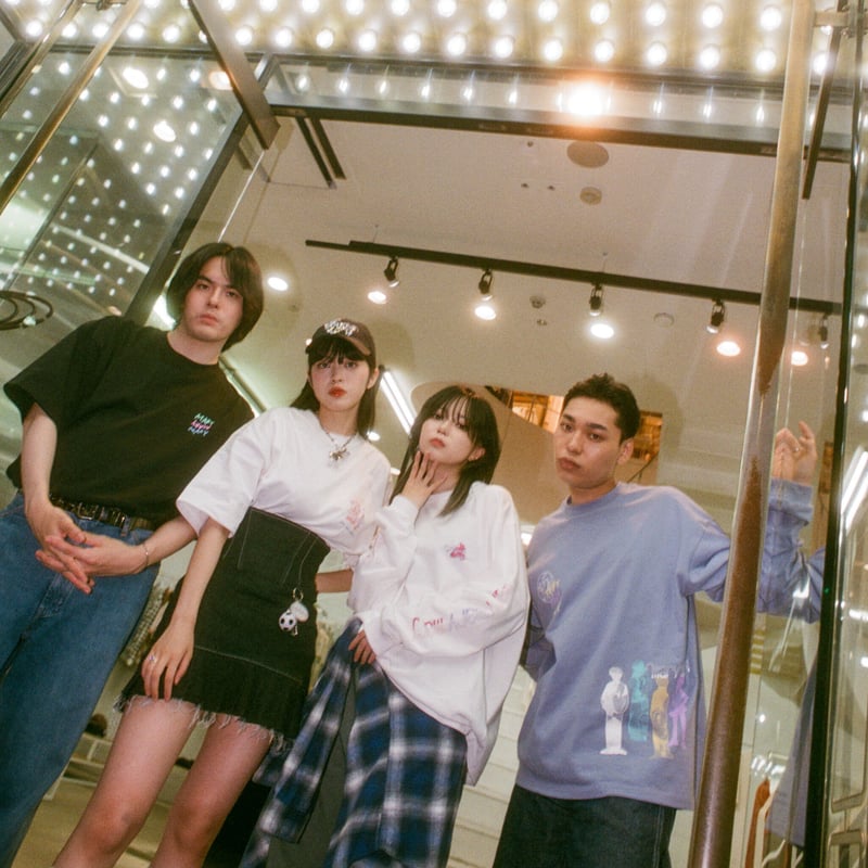 傘クマTシャツ -Purple- 【マリマリマリー×マンガートビームス
