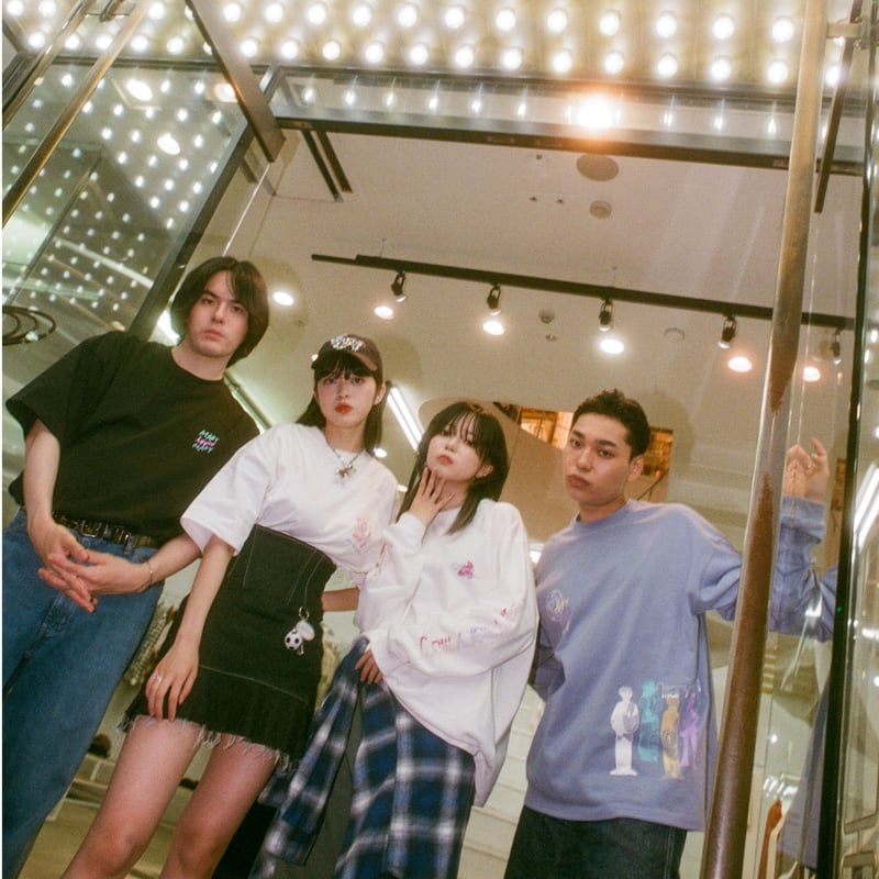 傘クマTシャツ -White- 【マリマリマリー×マンガートビームス