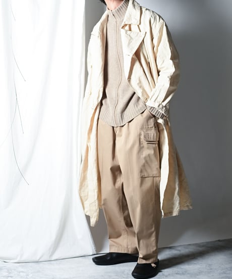 1950's FRENCH ARMY "Linen Cotton Hospital Coat, DEAD STOCK"