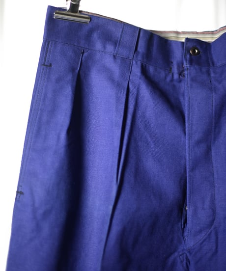 1940's GRAND TEINT "Blue Twill Work Trousers, DEAD STOCK"