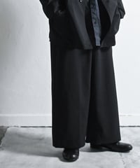 YOKO SAKAMOTO - SUIT BAGGY PANTS, BLACK.
