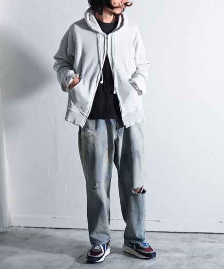 ANCELLM - ZIP-UP HOODIE, WHITE.