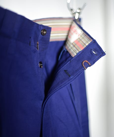 1940's GRAND TEINT "Blue Twill Work Trousers, DEAD STOCK"
