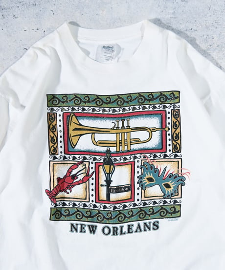 Vintage Printed T-shirt "NEW ORLEANS Souvenir" 1990's, Made in USA.