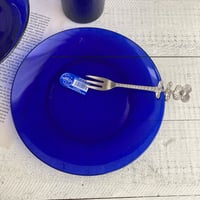■器■ガラス　DURALEX　サファイア　デザートプレート　19cm