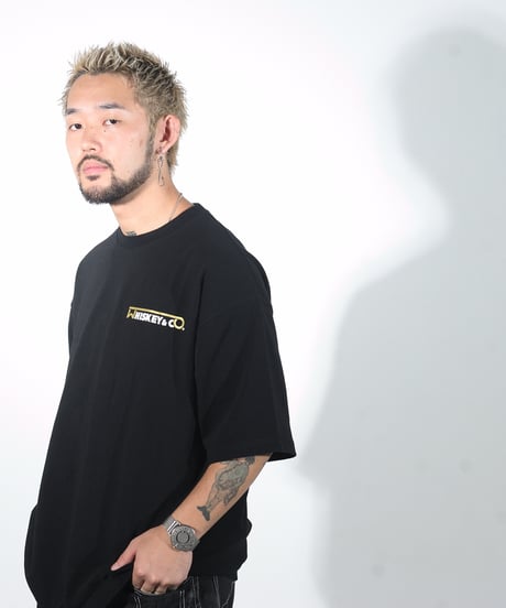 【Whiskey&Co. オリジナル　T-シャツ】　色：黒/ 白　サイズ：M/ L/ XL