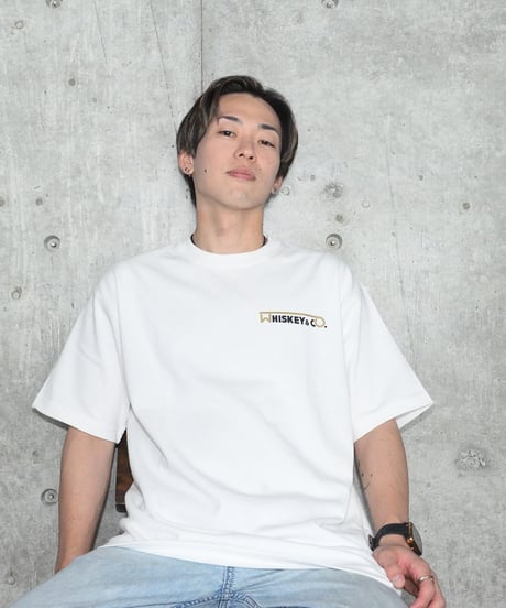 【Whiskey&Co. オリジナル　T-シャツ】　色：黒/ 白　サイズ：M/ L/ XL