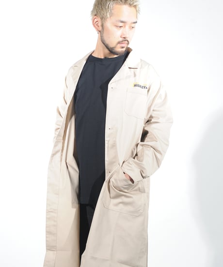 【Whiskey&Co. オリジナル　エンジニアコート】　色：黒/ 白/ ベージュ　サイズ：M/ L/ XL