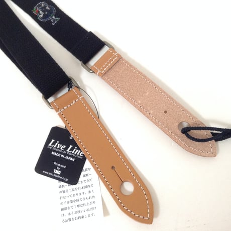 ウクレレストラップ　LIVE LINE（ライブライン）刺繍　クリームソーダ　YUS34B-1