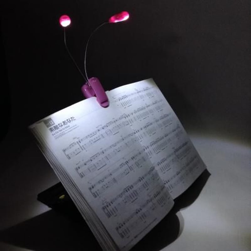 KML-02/PK 譜面台用クリップ式LEDライト(照明)MUSIC LIGHT(ピンク) |