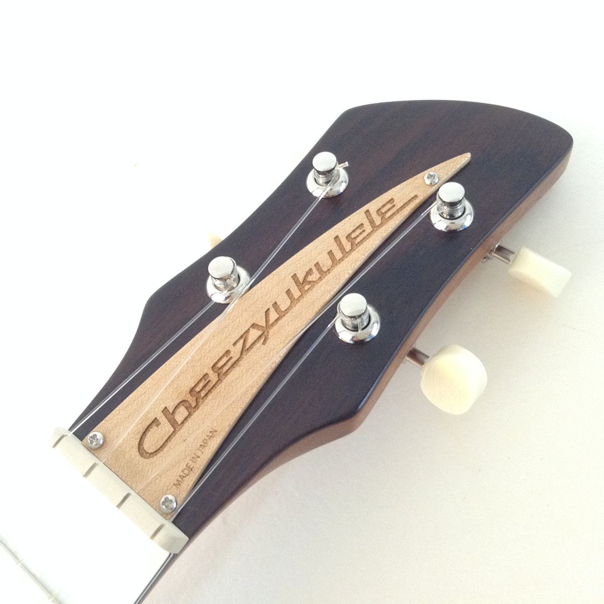 限定1本】Cheezy ukulele No.35 コンサート キルテッドメイプル単板
