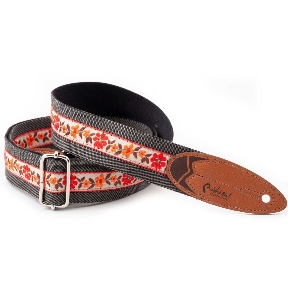 ウクレレストラップ RightON!STRAPS SURF HAWAII BLACK | ウ