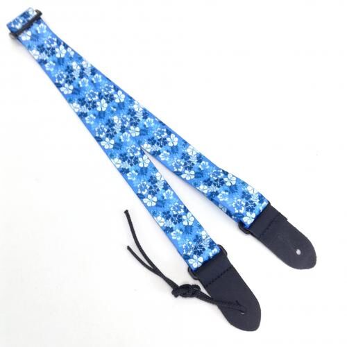 ウクレレストラップ ハイビスカス ブルー UKLPCP-6667