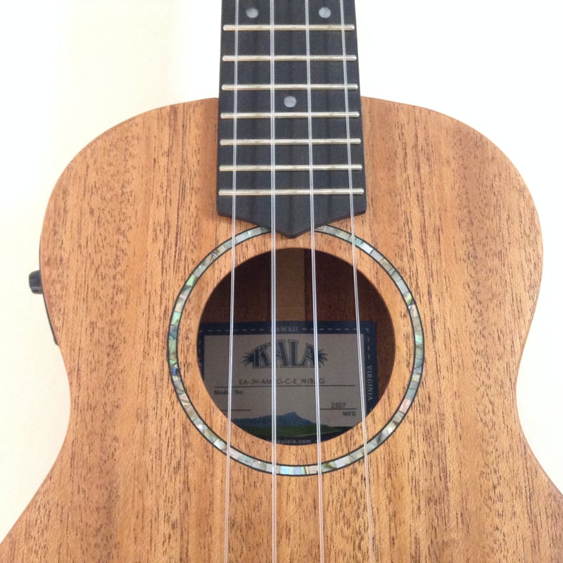 KALA(カラ) KA-JH-AMHG-C-E_W コンサートウクレレ ピックアップ搭載 マ