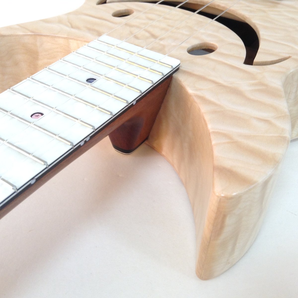 限定1本】Cheezy ukulele No.35 コンサート キルテッドメイプル