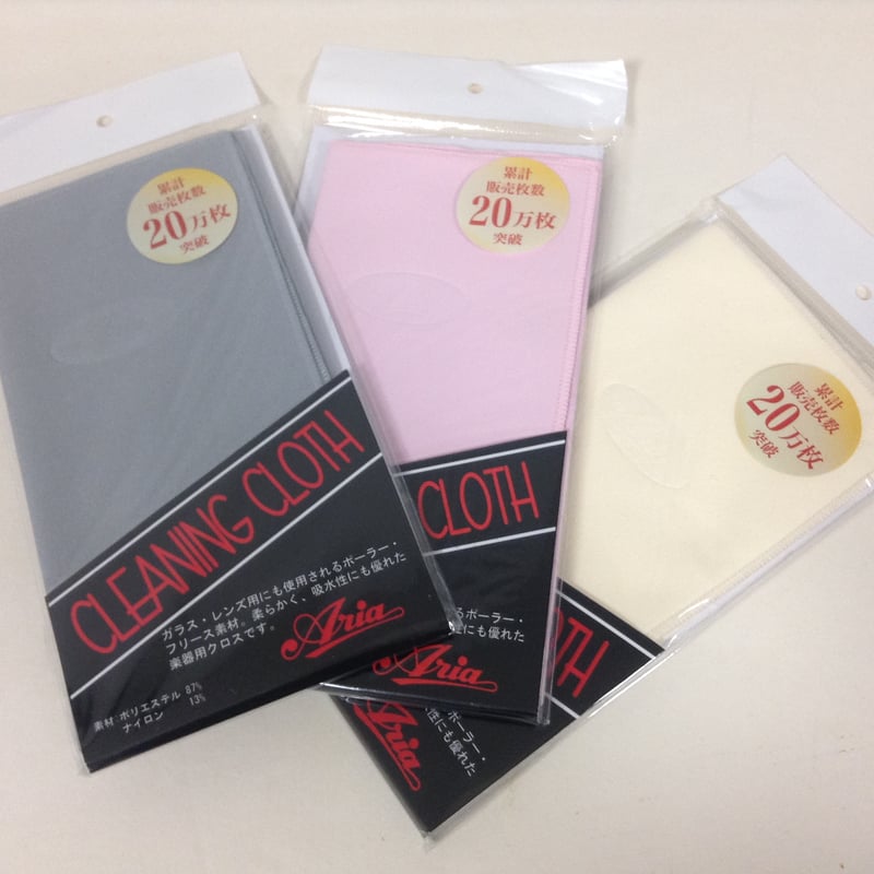 (未使用･未開封品)　ARIA クリーニングクロス レンズ対応 BR CC-500 df5ndr3 ARIA(アリア) クリーニング クロス/CC-500 GR (グレー) | ウクレレ通販