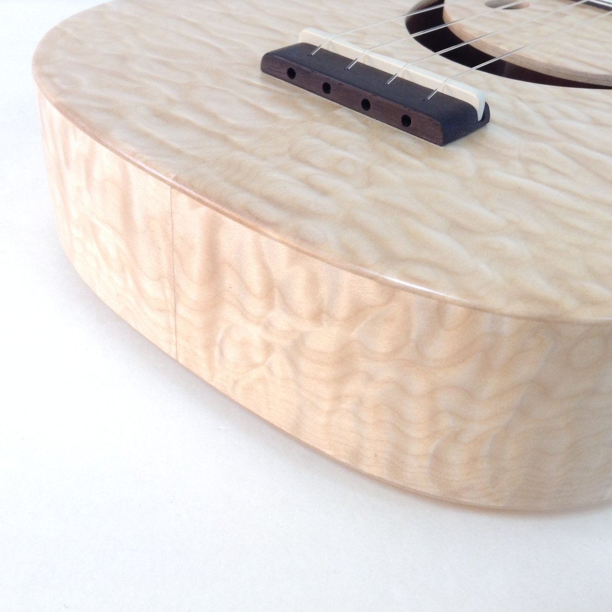 限定1本】Cheezy ukulele No.35 コンサート キルテッドメイプル単板