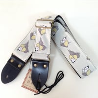 ウクレレストラップ　Aria ストラップ SPS-2400SA WH　侍柄　ホワイト
