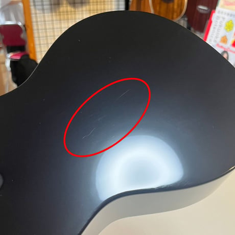 【ワケアリ】Flight　FU-NH-CON　コンサートウクレレ　ソフトケース付き　スプルース　ブラック　Flight Royal series / Nighthawk