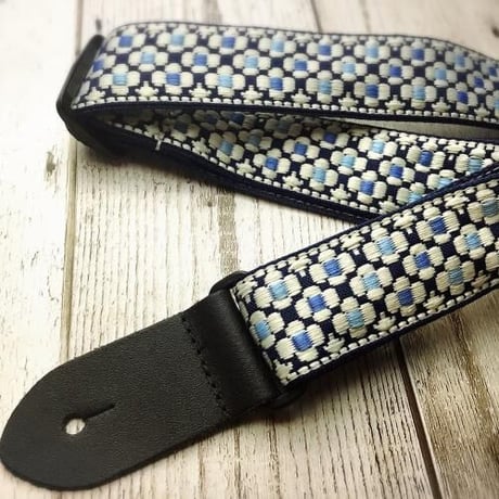 ウクレレストラップ【ジャガード青花】15UKE01