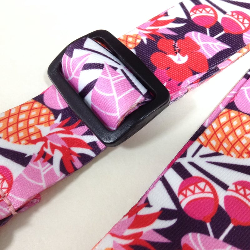 アロハブロッサム　ウクレレストラップ Daiking Corporation DHRUS-9WTBL ウクレレストラップ Daiking