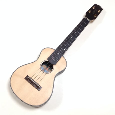 【美品】四弦舎 コンサートウクレレ ハワイアンコア単板 美杢 2020年製 Zephyr】Mitsuba-Hinoki 群馬県産檜材 コンサート｜ウクレレ専門