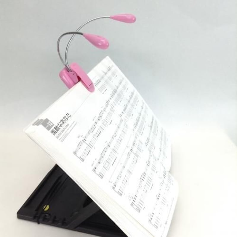 KML-02/PK 譜面台用クリップ式LEDライト(照明)MUSIC LIGHT(ピンク) |