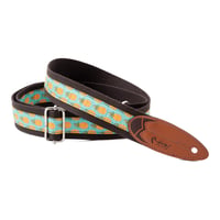 ウクレレストラップ 　RightON!STRAPS　SURF MALIBU BROWN　パイナップル