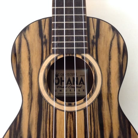 Ohana(オハナ)　CK-150BWE　コンサートウクレレ　ブラック＆ホワイトエボニー