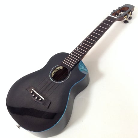 【ワケアリ】Flight　FU-NH-CON　コンサートウクレレ　ソフトケース付き　スプルース　ブラック　Flight Royal series / Nighthawk
