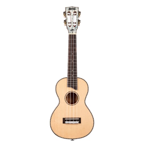 MAHALO PEARL SERIES MP2 コンサートウクレレ　ソリッド・シトカスプルース単板【ケース付】