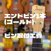 エンドピン1本(ゴールド)＋エンドピン取付工賃