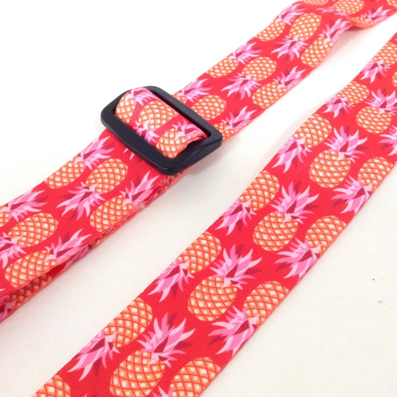 キティ ストラップ 海外限定 フラ パイナップル ウクレレ ♡ 激レア セット ウクレレストラップ FWS15-7097 レッド×パイナップル | ウクレレ通販