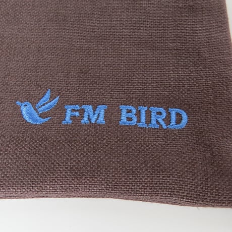 FM BIRD ロゴ刺繡入りポーチ（2色）