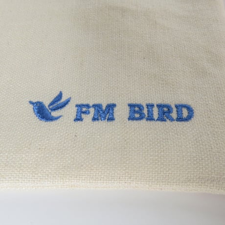 FM BIRD ロゴ刺繡入りポーチ（2色）