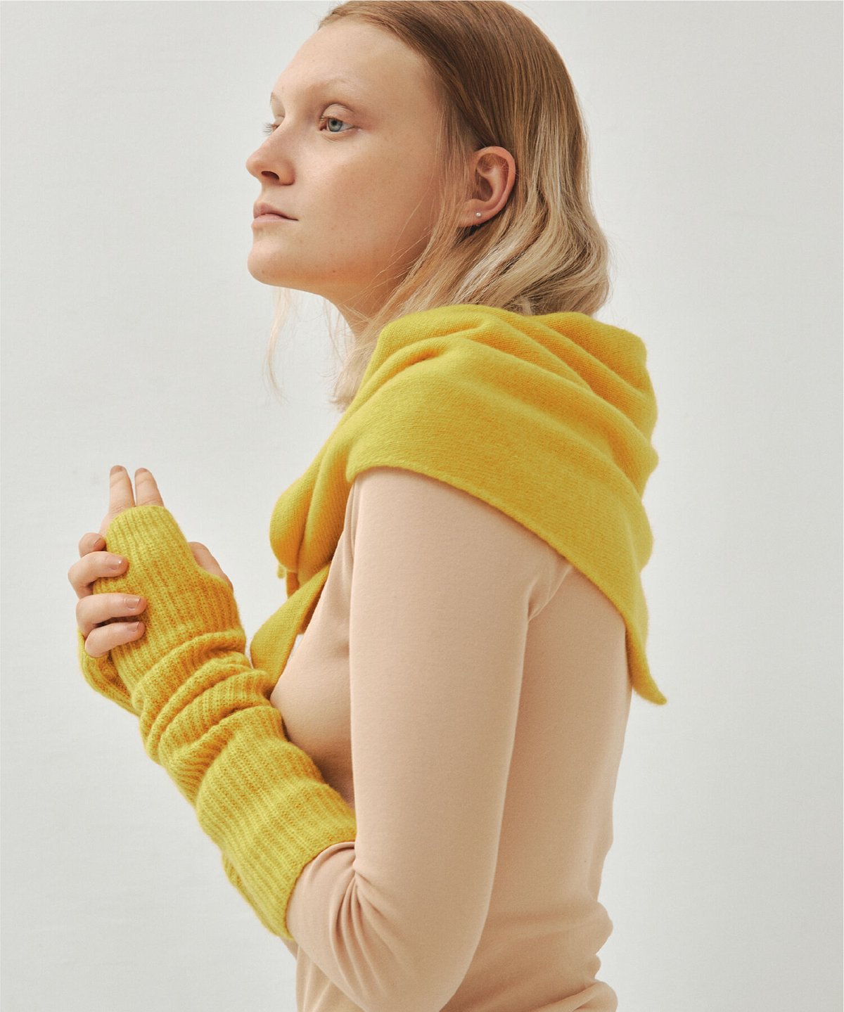 arm warmer long / yellow