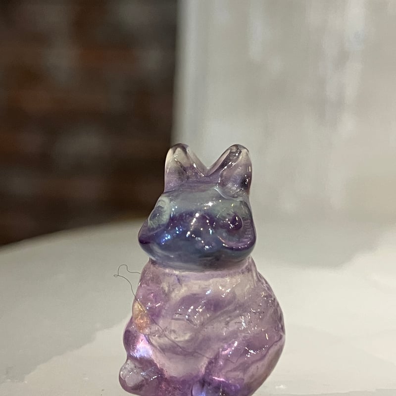フローライトのうさぎカービング Z | asterisk