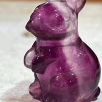 フローライトのうさぎカービング M | asterisk