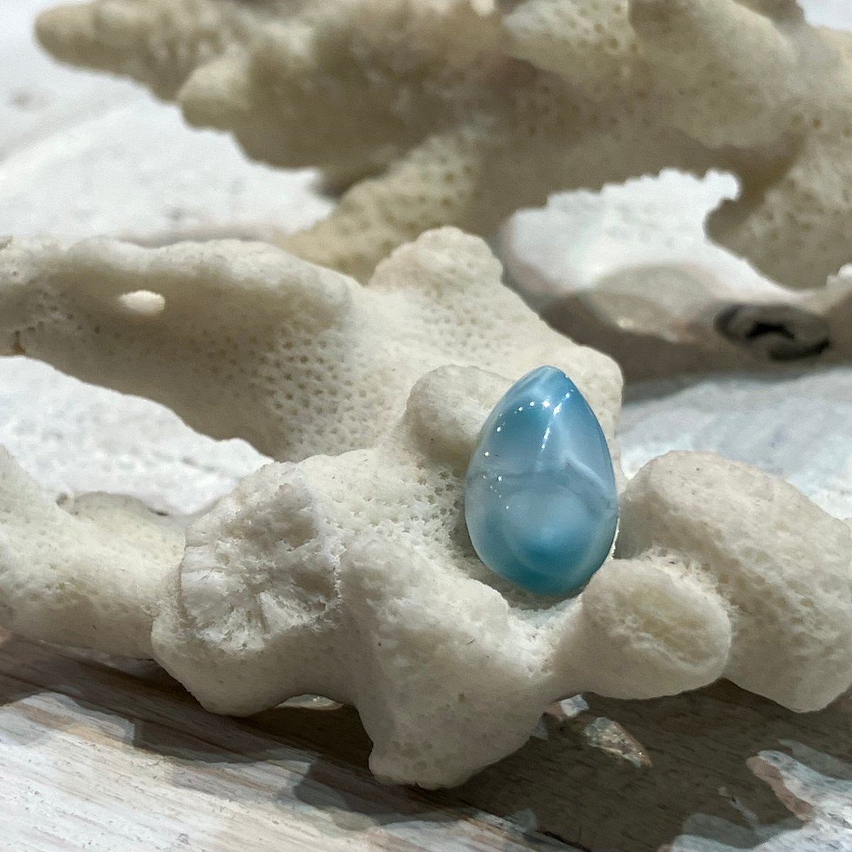 ラリマールース ラリマー 【60】ルース・カボション（29×15mm）