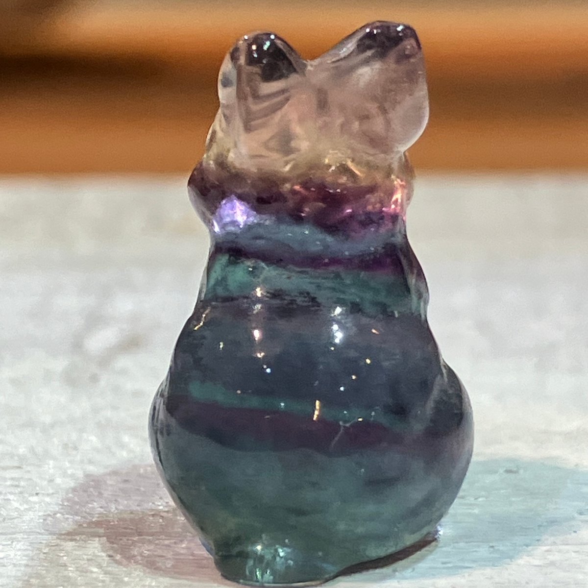 フローライトのうさぎカービング S | asterisk