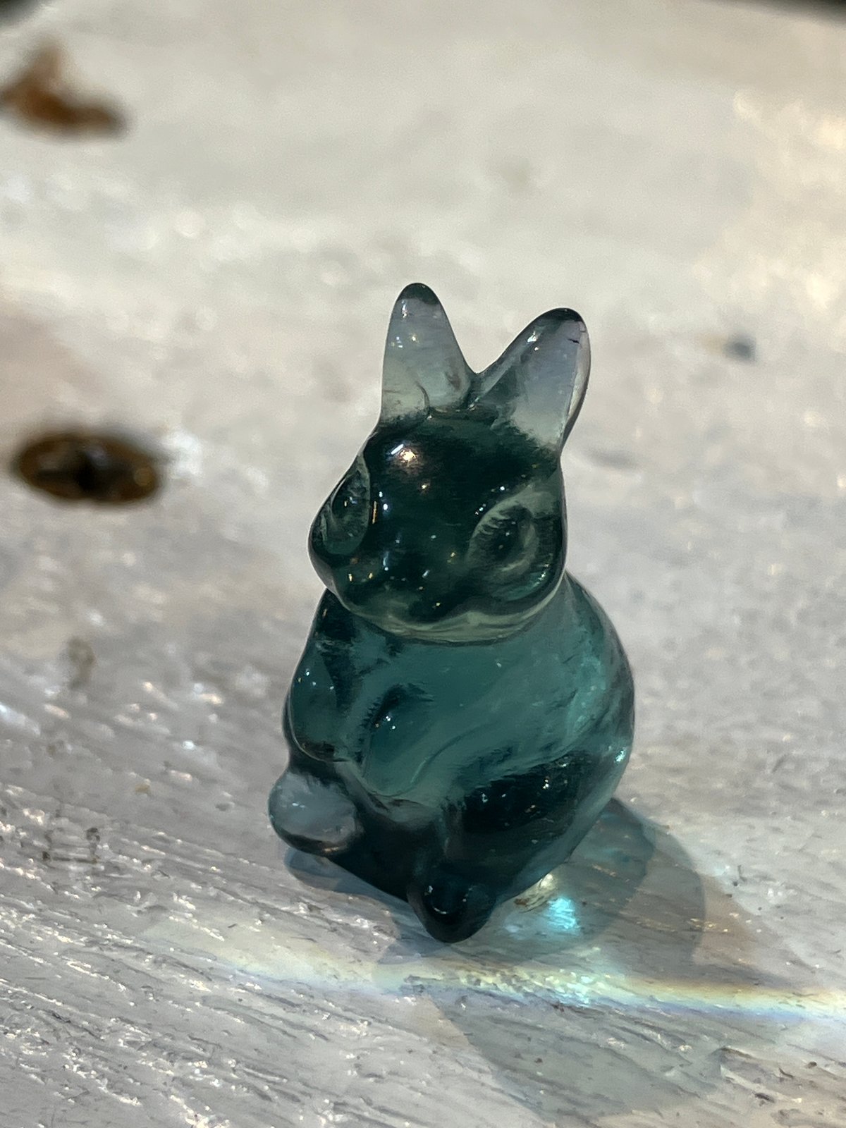 フローライトのうさぎカービング O | asterisk