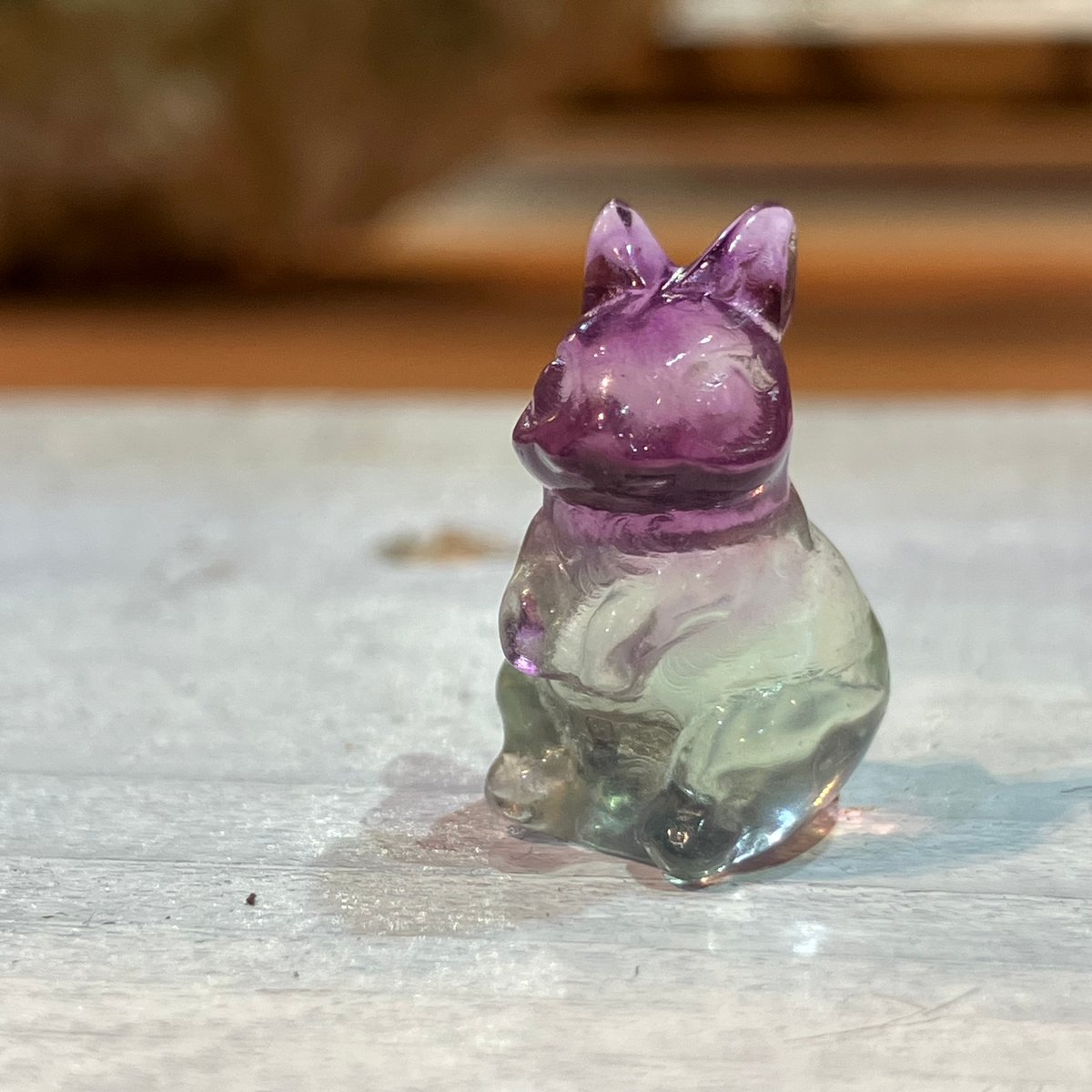 フローライトのうさぎカービング Q | asterisk