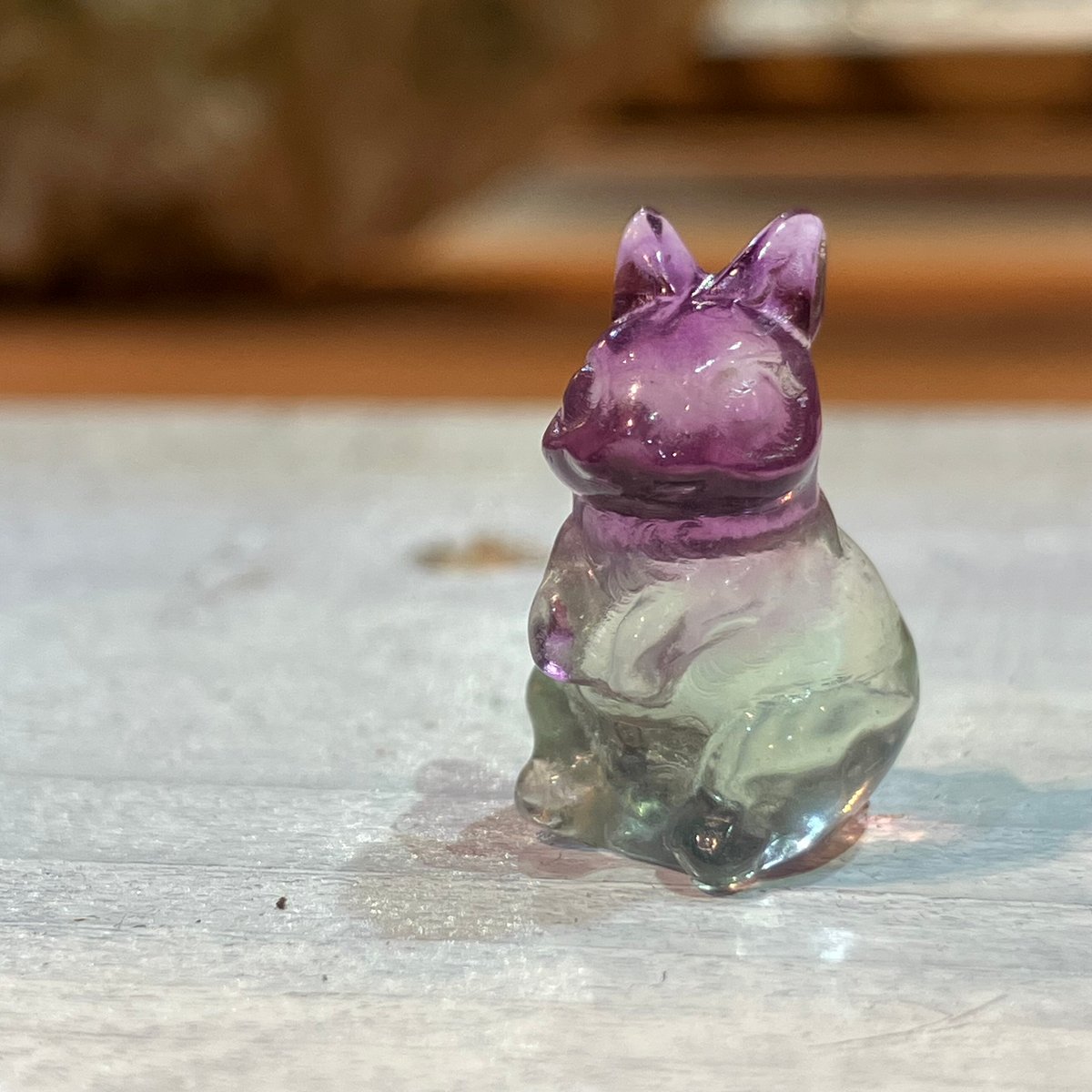 フローライトのうさぎカービング Q | asterisk