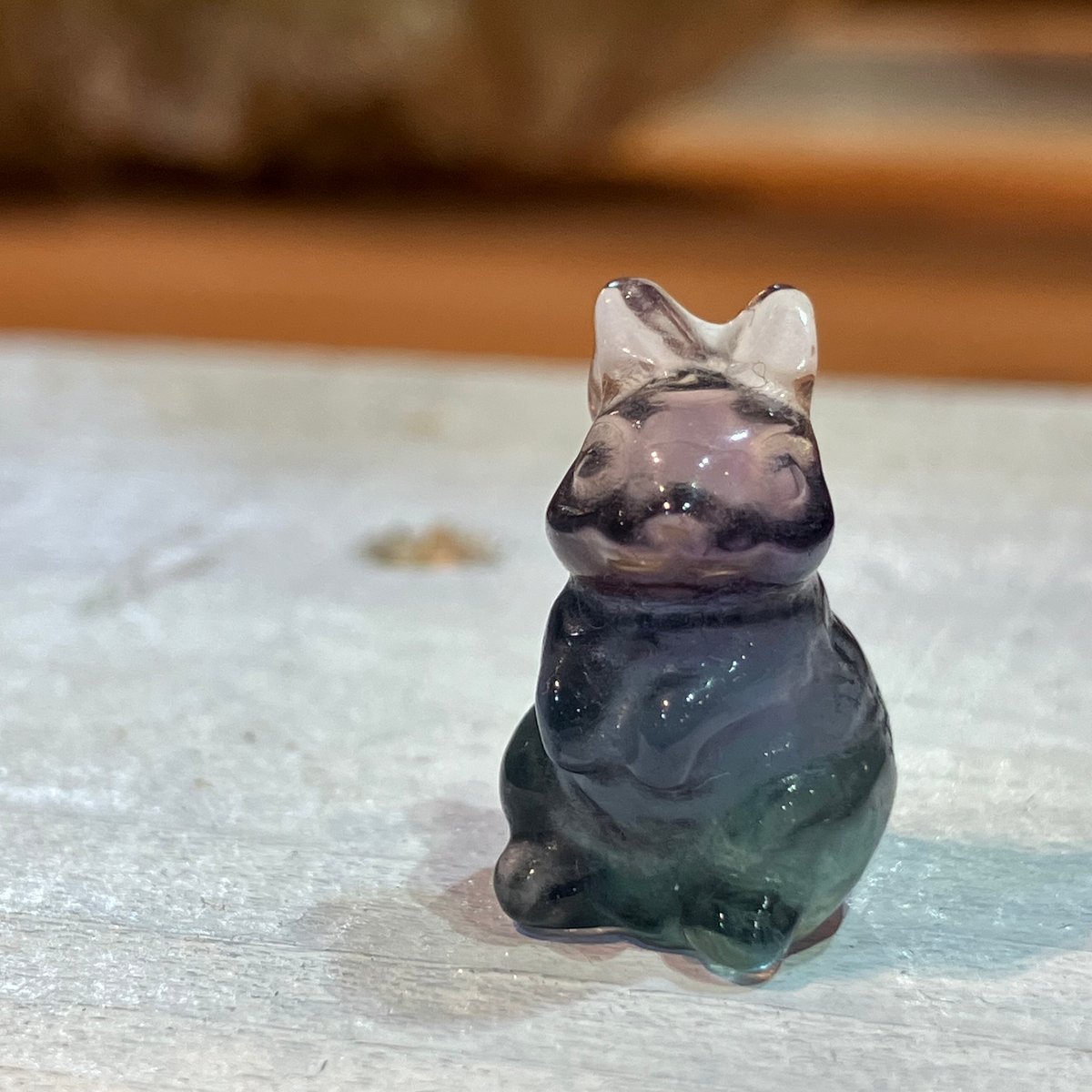 フローライトのうさぎカービング S | asterisk