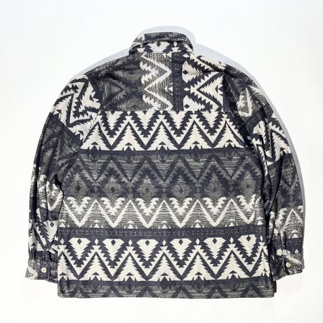 old printed flannelette shirt