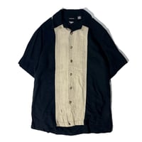 haggar open collar shirt shirt