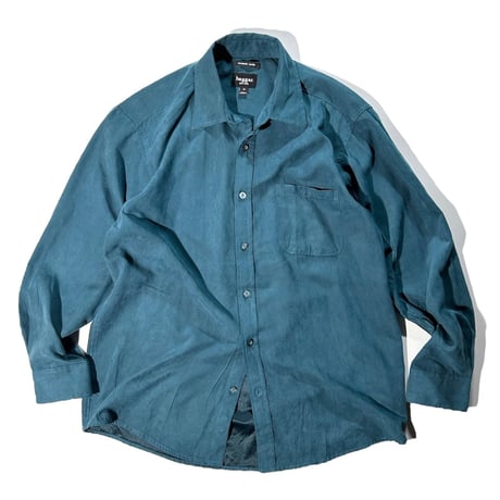 haggar faux suede shirt