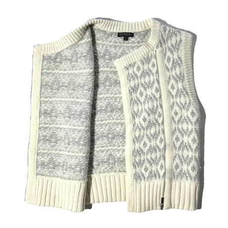 90’s bananarepublic double zipup knit vest