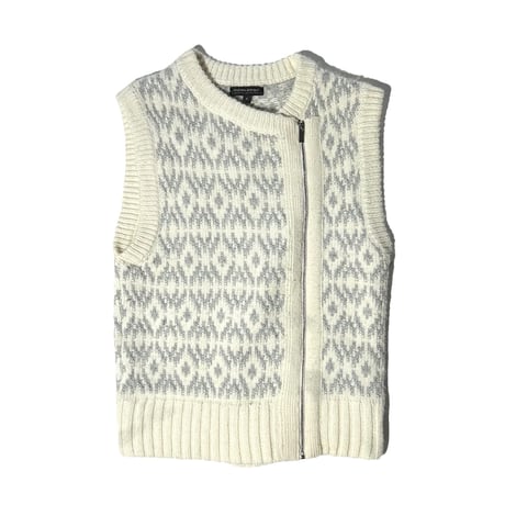 90’s bananarepublic double zipup knit vest