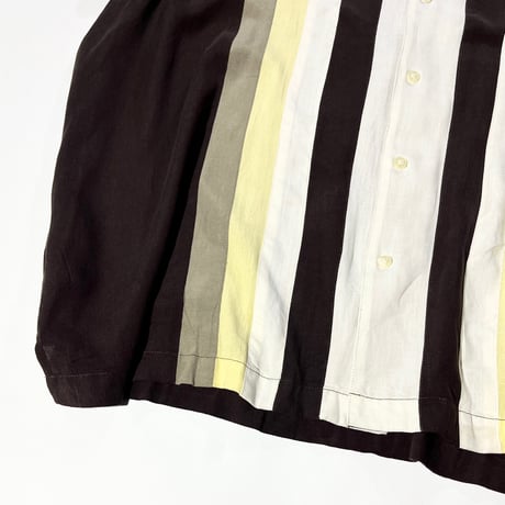 silk open collar shirt shirt